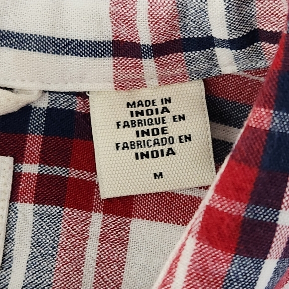 LEVI'S Barstow Western red check snap shirt M cowboy classic fit vintage vibe - Picture 9 of 15